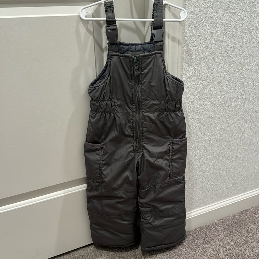 Carters gray snow bib 3t